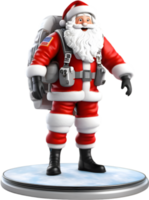 ai genererad santa claus i ett astronaut kostym. ai-genererad. png