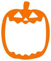 Halloween pumpkin Icon Isolated on white background. vector