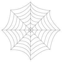 Vector illustration of cobweb isolated on white background.