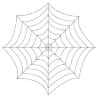 vector ilustración de telaraña aislado en blanco antecedentes.