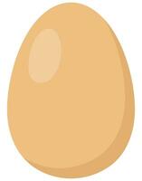 Whole chicken egg isolates on white background. vector
