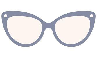 Blue sunglasses on white background. vector