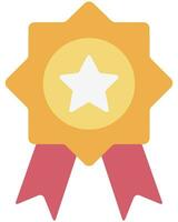 Reward flat icon isolated on white background. vector