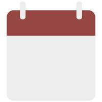 Flat icon calendar isolated on white background. vector