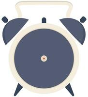 Alarm clock in flat style isolated white background. vector