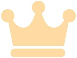 Crown icon vector isolated on white background.