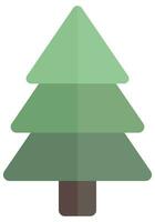 árbol de Navidad aislado sobre fondo blanco. vector