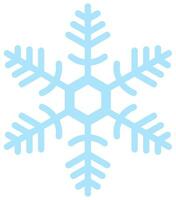 Blue snowflake isolated on white background vector