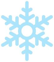 Blue snowflake isolated on white background vector