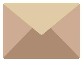 Email envelope flat vector icon isolated on a white background.