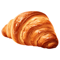 ai generiert Illustration von einfach Croissant png
