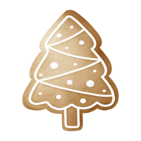 Cute Christmas tree cookie png