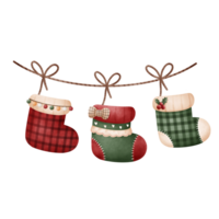 chaussette pour Noël décoration png