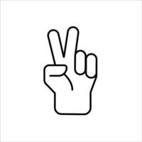 Finger icon stock vector illustration