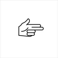 Finger icon stock vector illustration