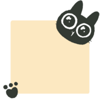 cute Kawaii Sticky Note  cat. Weekly Plan To Do List Check List. Memo Pads Stationery Notepad for task planning and study png