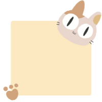 schattig kawaii kleverig Notitie kat. wekelijks plan naar Doen lijst controleren lijst. memo stootkussens schrijfbehoeften kladblok voor taak planning en studie png