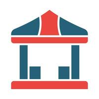 Gazebo Vector Glyph Two Color Icon For Personal And Commercial Use.