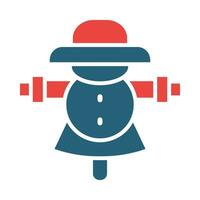 Scarecrow Vector Glyph Two Color Icon For Personal And Commercial Use.