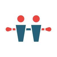 Table Soccer Vector Glyph Two Color Icon For Personal And Commercial Use.
