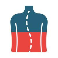 Twisted Vector Glyph Two Color Icon For Personal And Commercial Use.