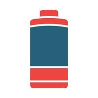 Battery Vector Glyph Two Color Icon For Personal And Commercial Use.