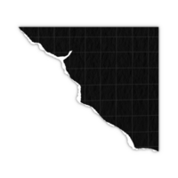 rutnät svart papper rader Graf rev meddelande trasig papper kant ark remsa sida hörn rubrik dekoration collage för meddelande notera sida eller baner kartong tom PM ram png