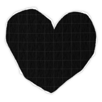 grid black paper lines Graph heart shape ripped message torn paper edge sheet strip page header decoration collage for message note page or banner cardboard blank memo png