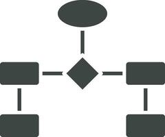 Flowchart icon vector image. Suitable for mobile apps, web apps and print media.