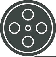 Film Reel icon vector image. Suitable for mobile apps, web apps and print media.
