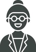 Female Professor icon vector image. Suitable for mobile apps, web apps and print media.