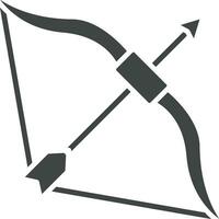 Bow And Arrow icon vector image. Suitable for mobile apps, web apps and print media.