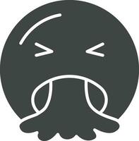 Face Vomiting icon vector image. Suitable for mobile apps, web apps and print media.