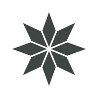 Eight-Pointed Star icon vector image. Suitable for mobile apps, web apps and print media.