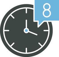 Working Hours icon vector image. Suitable for mobile apps, web apps and print media.