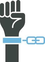 Slavery icon vector image. Suitable for mobile apps, web apps and print media.