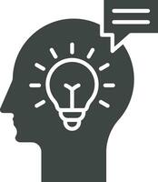 Brainstorming Ideas icon vector image. Suitable for mobile apps, web apps and print media.