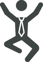 Businessman Jumping icon vector image. Suitable for mobile apps, web apps and print media.