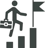 Career Growth icon vector image. Suitable for mobile apps, web apps and print media.