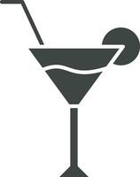 Cocktail glass icon vector image. Suitable for mobile apps, web apps and print media.