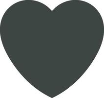 Black Heart icon vector image. Suitable for mobile apps, web apps and print media.