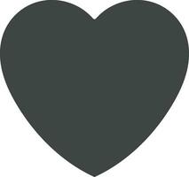 Black Heart icon vector image. Suitable for mobile apps, web apps and print media.