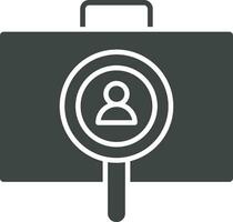 Employees Search icon vector image. Suitable for mobile apps, web apps and print media.