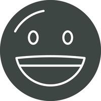 Grinning Face icon vector image. Suitable for mobile apps, web apps and print media.