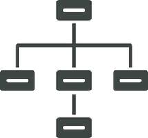 Draw Hierarchy icon vector image. Suitable for mobile apps, web apps and print media.
