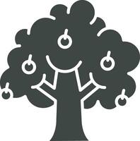 Fruta árbol icono vector imagen. adecuado para móvil aplicaciones, web aplicaciones y impresión medios de comunicación.