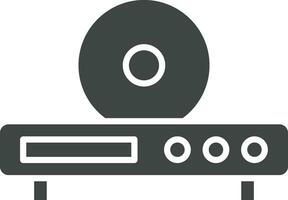 Disc Player icon vector image. Suitable for mobile apps, web apps and print media.