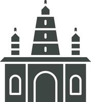 Hindu Temple icon vector image. Suitable for mobile apps, web apps and print media.