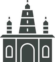 Hindu Temple icon vector image. Suitable for mobile apps, web apps and print media.