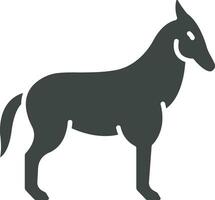 Donkey icon vector image. Suitable for mobile apps, web apps and print media.